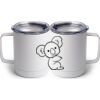 10 oz. White Stainless Steel Coffee Mug Thumbnail