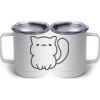 10 oz. White Stainless Steel Coffee Mug Thumbnail