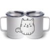 10 oz. White Stainless Steel Coffee Mug Thumbnail