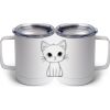 10 oz. White Stainless Steel Coffee Mug Thumbnail