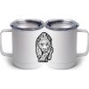 10 oz. White Stainless Steel Coffee Mug Thumbnail