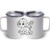 10 oz. White Stainless Steel Coffee Mug Thumbnail