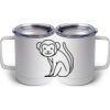 10 oz. White Stainless Steel Coffee Mug Thumbnail