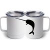 10 oz. White Stainless Steel Coffee Mug Thumbnail