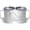 10 oz. White Stainless Steel Coffee Mug Thumbnail