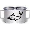 10 oz. White Stainless Steel Coffee Mug Thumbnail