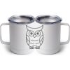 10 oz. White Stainless Steel Coffee Mug Thumbnail