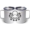 10 oz. White Stainless Steel Coffee Mug Thumbnail