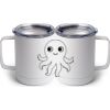 10 oz. White Stainless Steel Coffee Mug Thumbnail