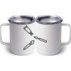 10 oz. White Stainless Steel Coffee Mug Thumbnail