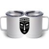 10 oz. White Stainless Steel Coffee Mug Thumbnail