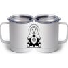 10 oz. White Stainless Steel Coffee Mug Thumbnail