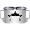10 oz. White Stainless Steel Coffee Mug Thumbnail