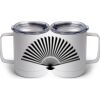 10 oz. White Stainless Steel Coffee Mug Thumbnail