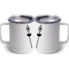 10 oz. White Stainless Steel Coffee Mug Thumbnail