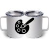 10 oz. White Stainless Steel Coffee Mug Thumbnail