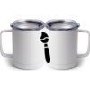 10 oz. White Stainless Steel Coffee Mug Thumbnail