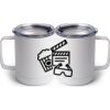 10 oz. White Stainless Steel Coffee Mug Thumbnail