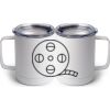 10 oz. White Stainless Steel Coffee Mug Thumbnail