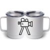 10 oz. White Stainless Steel Coffee Mug Thumbnail
