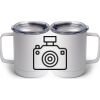 10 oz. White Stainless Steel Coffee Mug Thumbnail
