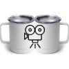 10 oz. White Stainless Steel Coffee Mug Thumbnail