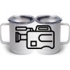 10 oz. White Stainless Steel Coffee Mug Thumbnail