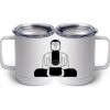 10 oz. White Stainless Steel Coffee Mug Thumbnail