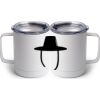 10 oz. White Stainless Steel Coffee Mug Thumbnail