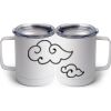 10 oz. White Stainless Steel Coffee Mug Thumbnail