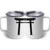 10 oz. White Stainless Steel Coffee Mug Thumbnail