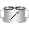 10 oz. White Stainless Steel Coffee Mug Thumbnail