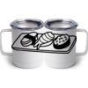 10 oz. White Stainless Steel Coffee Mug Thumbnail