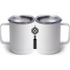 10 oz. White Stainless Steel Coffee Mug Thumbnail