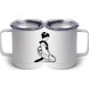10 oz. White Stainless Steel Coffee Mug Thumbnail