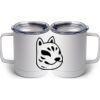 10 oz. White Stainless Steel Coffee Mug Thumbnail