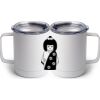 10 oz. White Stainless Steel Coffee Mug Thumbnail