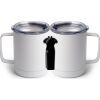 10 oz. White Stainless Steel Coffee Mug Thumbnail