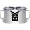 10 oz. White Stainless Steel Coffee Mug Thumbnail