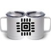 10 oz. White Stainless Steel Coffee Mug Thumbnail