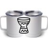 10 oz. White Stainless Steel Coffee Mug Thumbnail