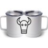 10 oz. White Stainless Steel Coffee Mug Thumbnail