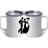 10 oz. White Stainless Steel Coffee Mug Thumbnail