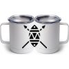 10 oz. White Stainless Steel Coffee Mug Thumbnail