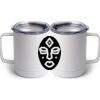10 oz. White Stainless Steel Coffee Mug Thumbnail