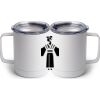 10 oz. White Stainless Steel Coffee Mug Thumbnail