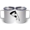 10 oz. White Stainless Steel Coffee Mug Thumbnail