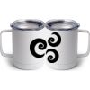 10 oz. White Stainless Steel Coffee Mug Thumbnail