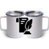 10 oz. White Stainless Steel Coffee Mug Thumbnail