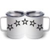 10 oz. White Stainless Steel Coffee Mug Thumbnail
